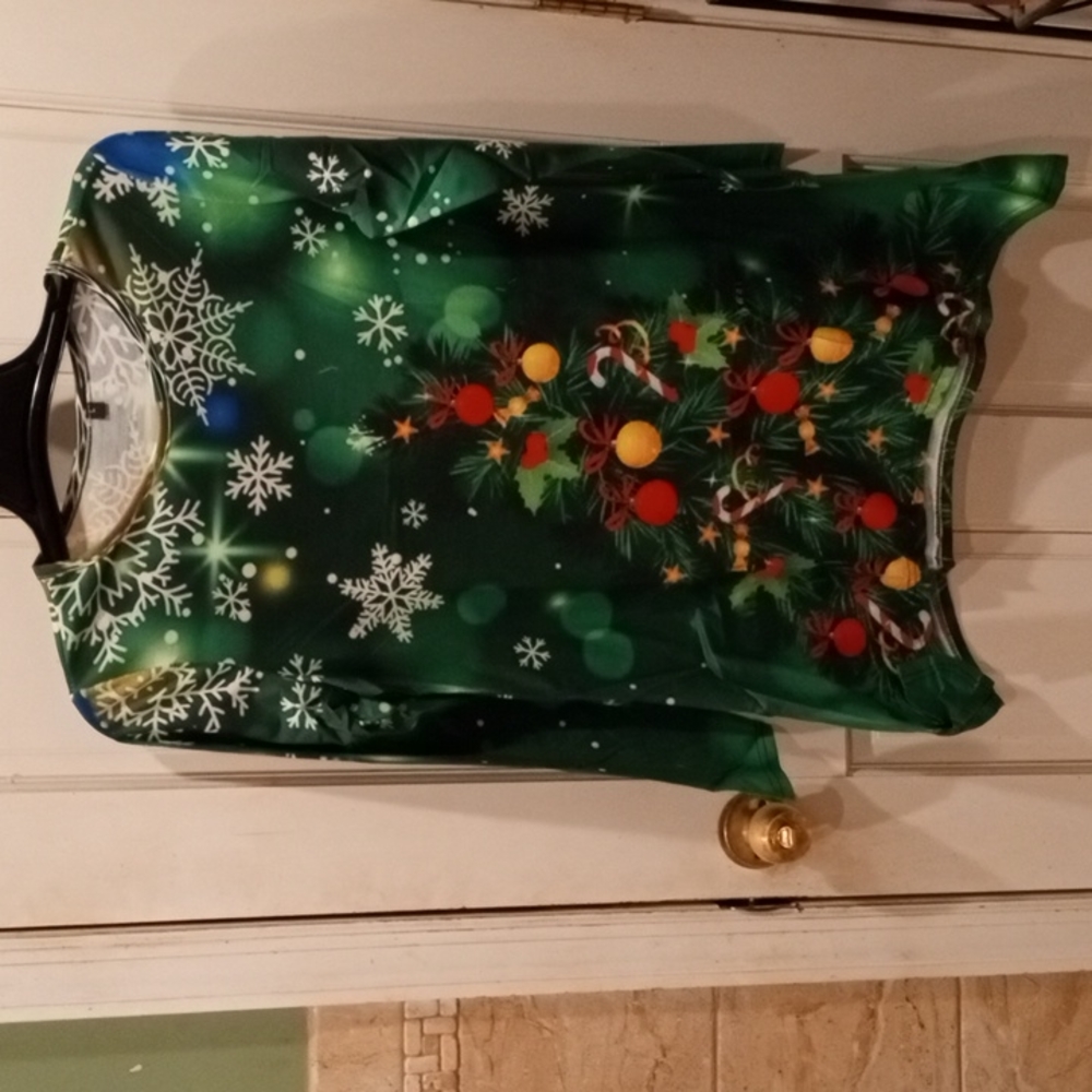 NWOT but in original packaging, XL Misses Christmas Tree Tunic.